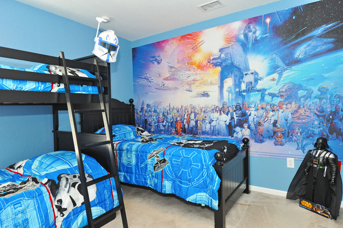 Star Wars wallpaper is a quick and effective way to get your kids bedroom set up on the Star Wars theme they've always wanted.