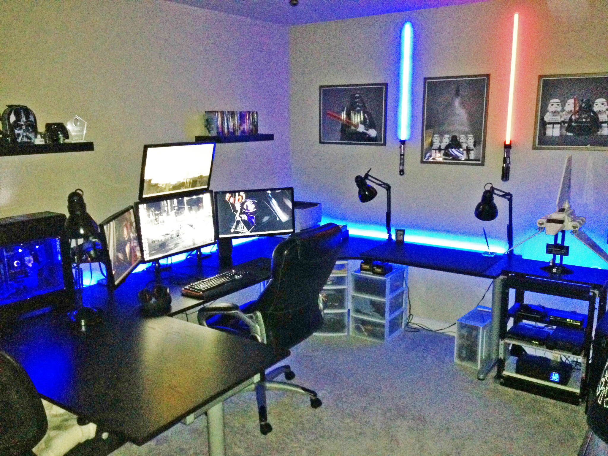 If you don't have a game room set up with light sabers and LED lights, then you haven't learned how to game the right way.