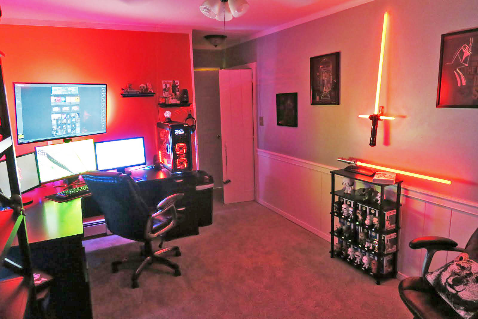 Premium Light Sabers and extra LEDs can make your computer gaming rig look this awesome.