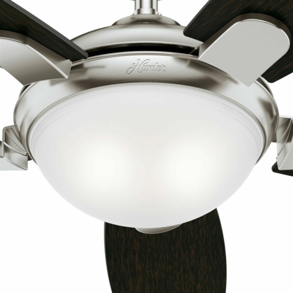 Hunter 54" Contemporary Ceiling Fan in Brushed Nickel with LED Light & Remote 3
