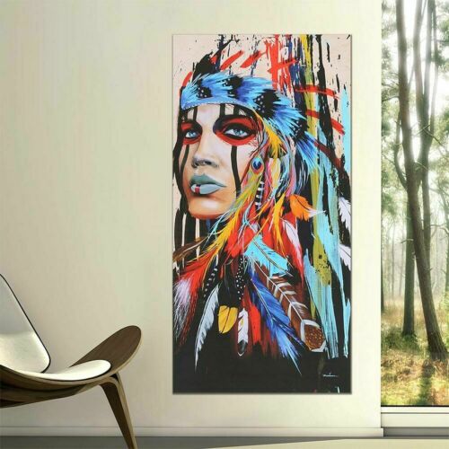 Abstract Indian Woman Canvas Oil Painting Print Picture Home Wall Art Decor hot 6