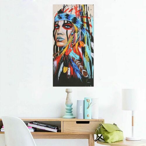 Abstract Indian Woman Canvas Oil Painting Print Picture Home Wall Art Decor hot 5