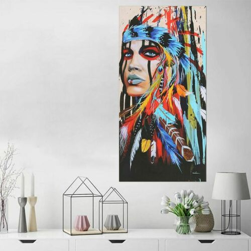 Abstract Indian Woman Canvas Oil Painting Print Picture Home Wall Art Decor hot 7