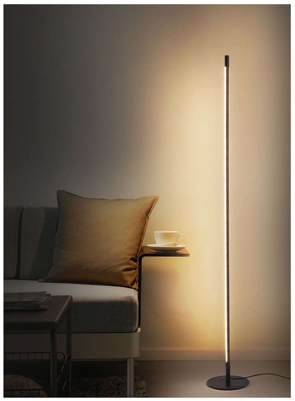 Modern Minimalist Floor Lamp LED Dimmable Floor Lights Nordic Living Room Bedroom Sofa Standing Lamp Indoor Decor Light Fixtures