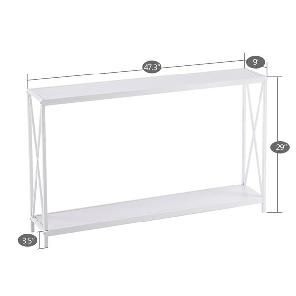 Entry Table Triamine Board Cross Iron Frame