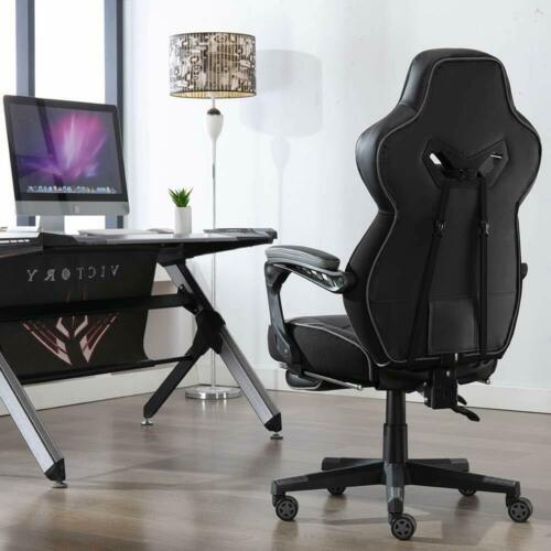 Gaming Recliner Office Desk High-Back Swivel Chair With PU Leather 10