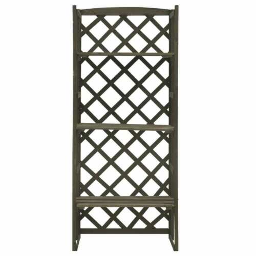 Solid Firwood Garden Trellis Planter with Shelves Outdoor Baskets Window Boxes 7