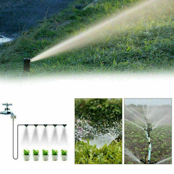 30FT Outdoor Patio Water Mister Mist Nozzles Misting Cooling System 5