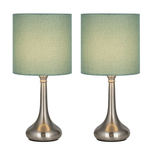 HAITRAL Modern Table Desk Lamp Set of 2 with Fabric Shade 1