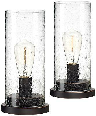 Libby Seeded Glass Edison Accent Lamp Set of 2