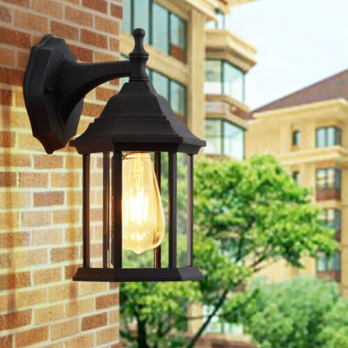 Twin Pack Outdoor Exterior Porch Wall Sconce Light Fixture