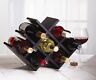 Sorbus Butterfly Wine Rack Organizer Stand Wood Display Stores 8 Bottles Wine 4