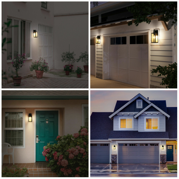 DEWENWILS Outdoor Wall Light Fixture Motion Sensor Wall Sconce Light Porch Lamp 3