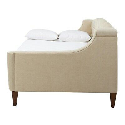 Lucy Upholstered Button Tufted Sofa Bed Beige 7