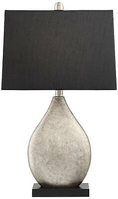 Modern Table Lamps Set of 2 Black Rectangular Shade 6