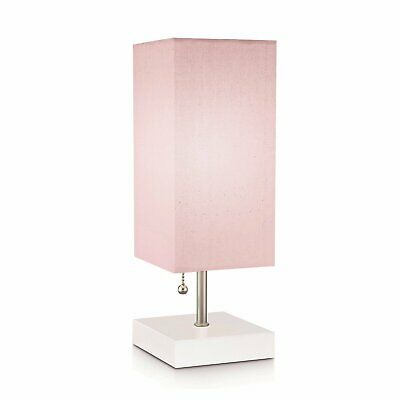 Modern Pink Table Lamp with Quick charge USB Port 6