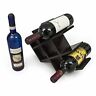 Sorbus Butterfly Wine Rack Organizer Stand Wood Display Stores 8 Bottles Wine 8