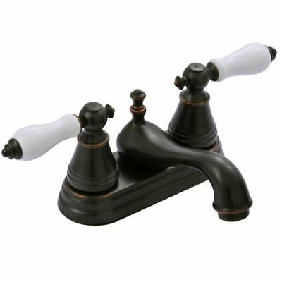 Oil Rubbed Bronze 4 Centerset Bathroom Faucet