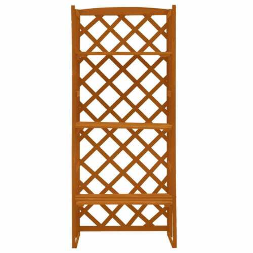Solid Firwood Garden Trellis Planter with Shelves Outdoor Baskets Window Boxes 2