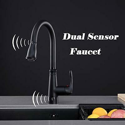 Touchless Kitchen Faucet with PullDown Sprayer, 20 Single Kitchen Sink Black 4
