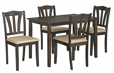 Classic Dining Set 4-Seater Chair Table Home Kitchen Room Furniture 5-Piece 3