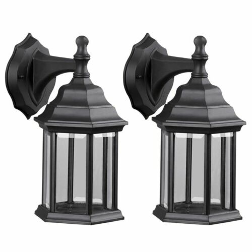 Twin Pack Outdoor Exterior Porch Wall Sconce Light Fixture 1
