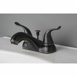 Bathroom Vanity Sink 4" Centerset Lavatory Faucet Oil Rubbed Bronze