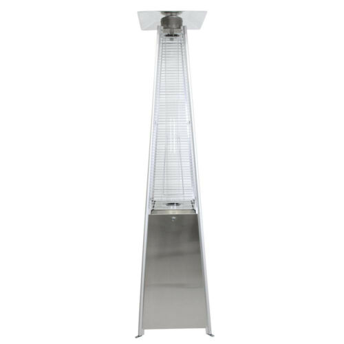7.5ft Outdoor Stainless Pyramid Glass Tube Flame LP Propane Patio Heater 1
