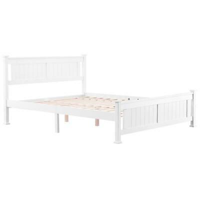 Twin/Full/Queen Size Wood Bed Frame Wooden Slat Support Platform w/ Headboard 1