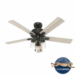 52" Hartland Industrial Farmhouse Ceiling Fan with LED Light & Pull Chain