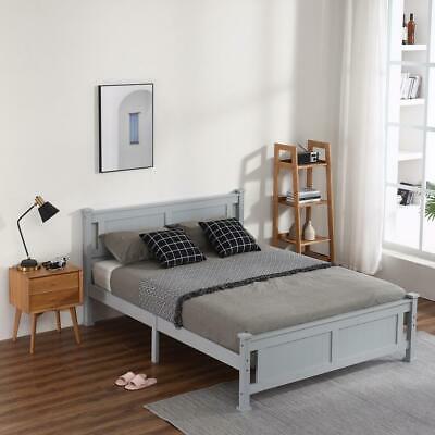 Twin/Full/Queen Size Bed Frame Headboard Platform Wooden Bedroom Furniture 5