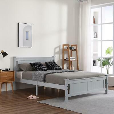 Twin/Full/Queen Size Bed Frame Headboard Platform Wooden Bedroom Furniture 3
