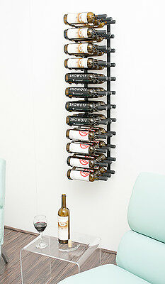 36 Bottle VintageView® Metal Wall Mounting Wine Rack. Satin Black Finish 3