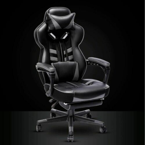 High Back Gaming Swivel Chair With Footrest 6