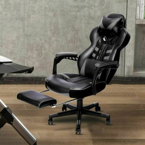 High Back Gaming Swivel Chair With Footrest