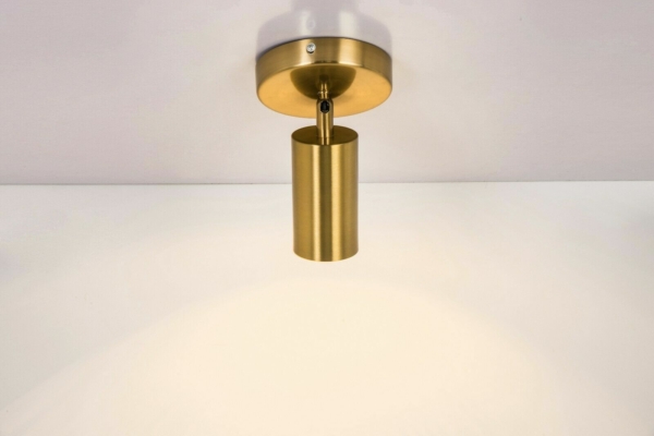 UL Listed Single Bulb Track Light - Gold Finish LED Bulbs 3