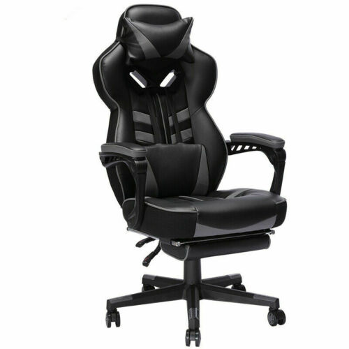 High Back Gaming Swivel Chair With Footrest 2