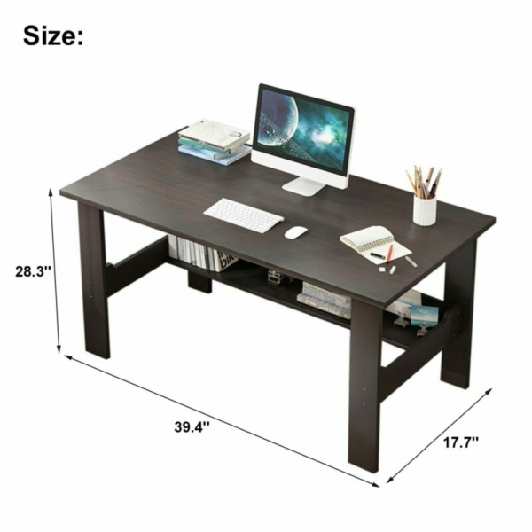 NEW Computer Desk with Shelf Laptop Office Desk Home Modern Small Study Desks US 4