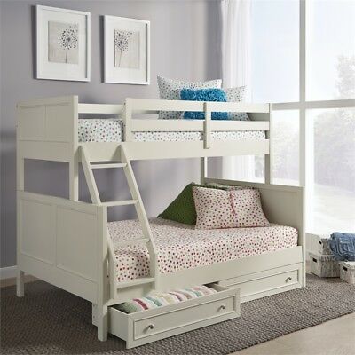 Naples Twin Over Full Bunk bed with Storage Drawers 2