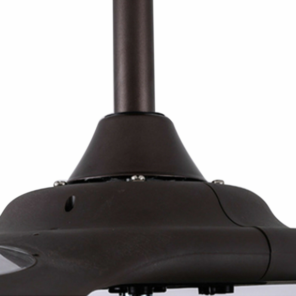 44" Quiet Ceiling Fan Light Remote Control Flush Mount 3 Blades Coffee Brown 6