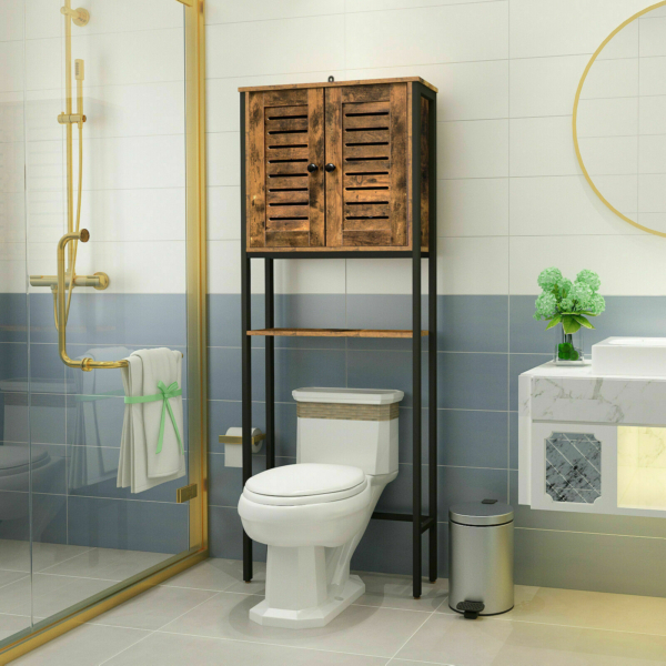 Hoobro Toilet Storage Rack Over-The-Toilet Cabinet Home Organizer Holder 3