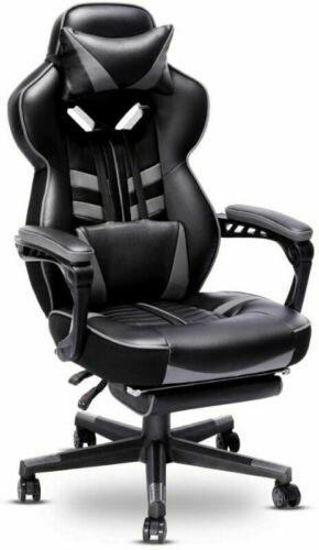 High Back Gaming Swivel Chair With Footrest 10