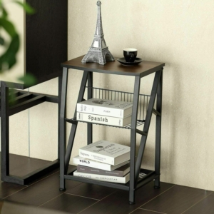 End Table Display Shelves Accent Sofa Side Table Night Stand Side Table 3-Tier