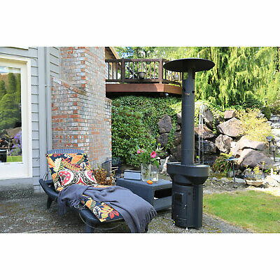 Q Stoves Q Flame Q05 Outdoor Portable Wood Pellet Gravity Fed Heater, Black 7