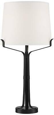 Benny Black Industrial Table Lamp with Built-in USB Port 1