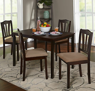 Classic Dining Set 4-Seater Chair Table Home Kitchen Room Furniture 5-Piece