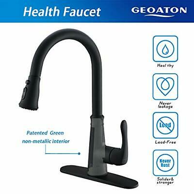 Touchless Kitchen Faucet with PullDown Sprayer, 20 Single Kitchen Sink Black 6