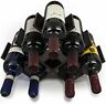 Sorbus Butterfly Wine Rack Organizer Stand Wood Display Stores 8 Bottles Wine 9