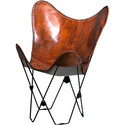 Genuine Leather Butterfly Chair