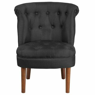 Bowery Hill Tufted Chair In Black 3